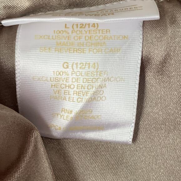 Vintage Secret Treasures Sleepwear Pajama Set Button Up Top and Pants Size Large - Picture 10 of 15